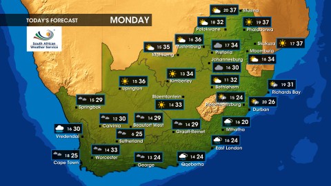 Weather forecast | Monday, 2 December 2024