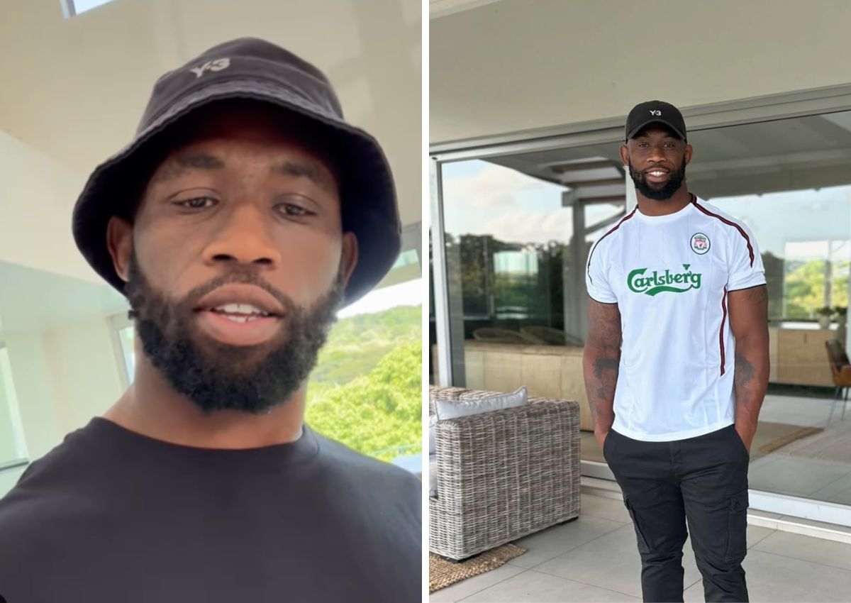 Missing Rachel? Siya Kolisi leans on close friends [photos]