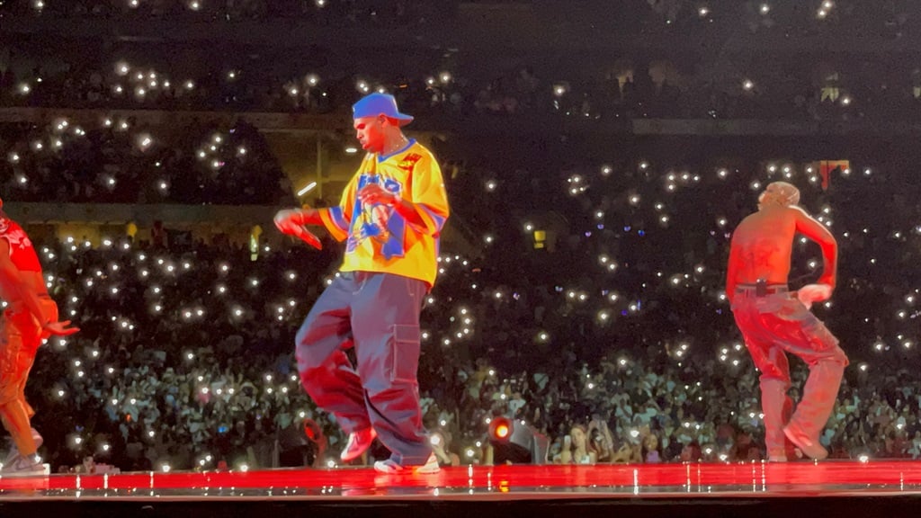 Snl24 |  WATCH: Chris Brown flies at FNB Stadium