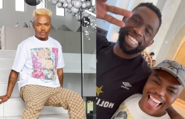 Somizi over the moon after meeting rugby icon Siya Kolisi (Video)