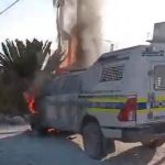 Snl24 | WATCH: Police van set on fire!