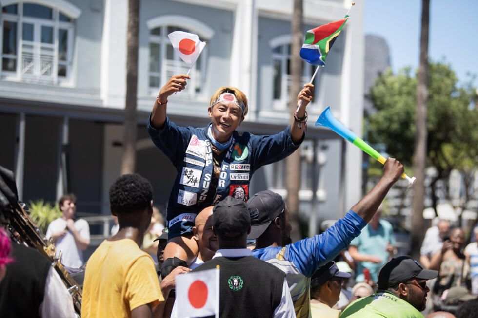 Japanese man ends 6 000km Africa rickshaw trek in Cape Town