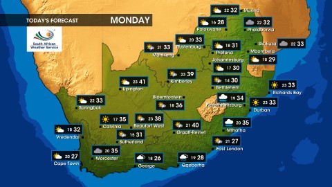 Weather forecast | Monday, 27 January 2025