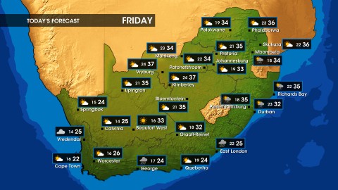 Weather forecast | Friday, 31 January 2025
