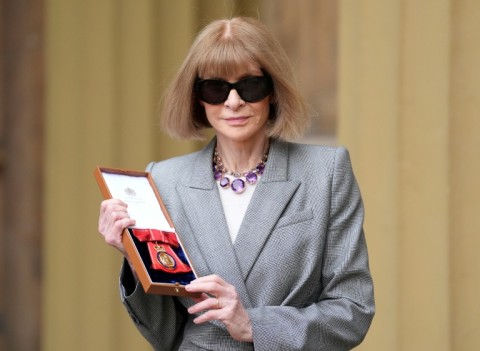 Anna Wintour vows to keep working as receives latest UK honour