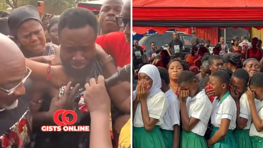 Sad Video Drops As Video Of Man Who Lost His Wife And Three Children In A Fire Cries Uncontrollably