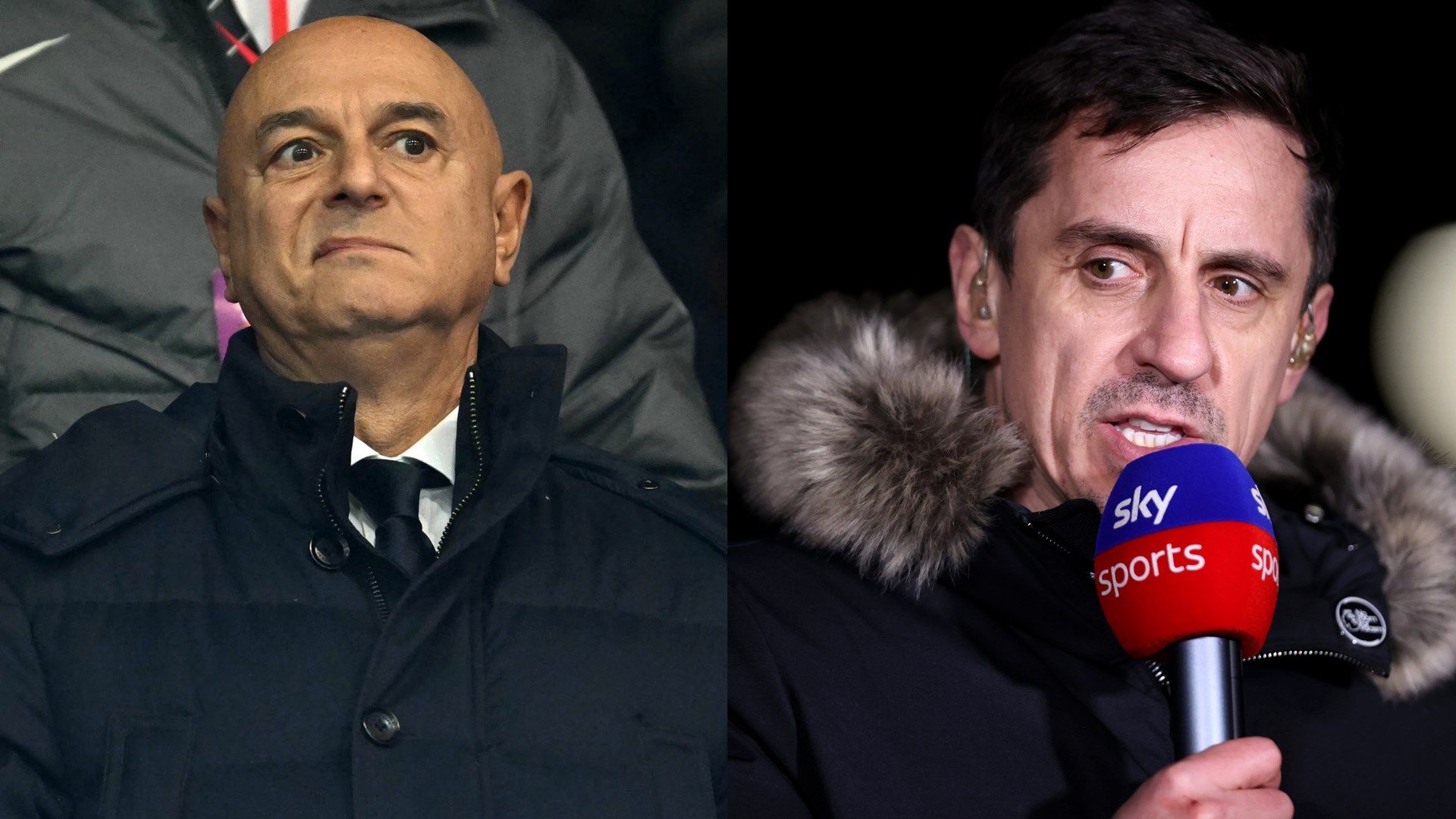 Gary Neville slams ‘oppressive’ Daniel Levy for trying to ‘play Football Manager’ at Tottenham as divisive chairman told now is ‘right time’ to sell the club