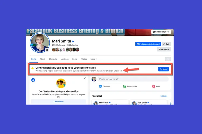 Meta Says Alert About Pages Targeting Kids Was Sent in Error