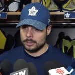 Auston Matthews snaps at a reporter