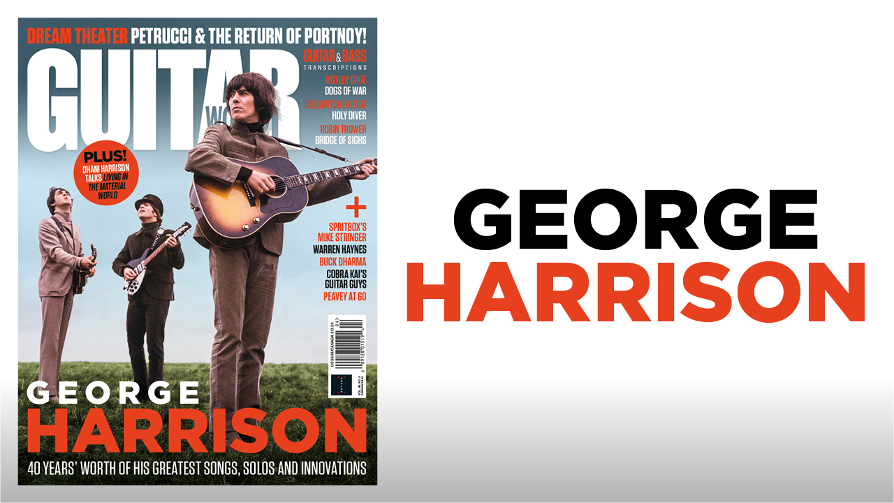 George Harrison’s amazing career as a guitarist, during and after the Beatles – only in the new Guitar World
