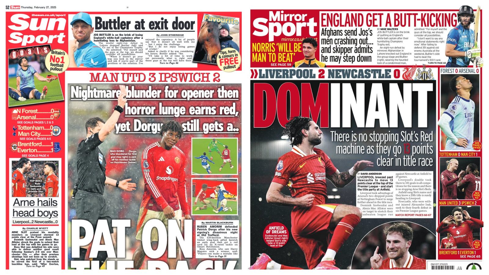 Liverpool basically win title but Sun STILL lead on Man Utd