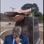 Until They Use Vibranuim to Build that Statue, Ego Down – Netizens React as Akufo-Addo’s Statue Completely Destroyed for the 2nd Time