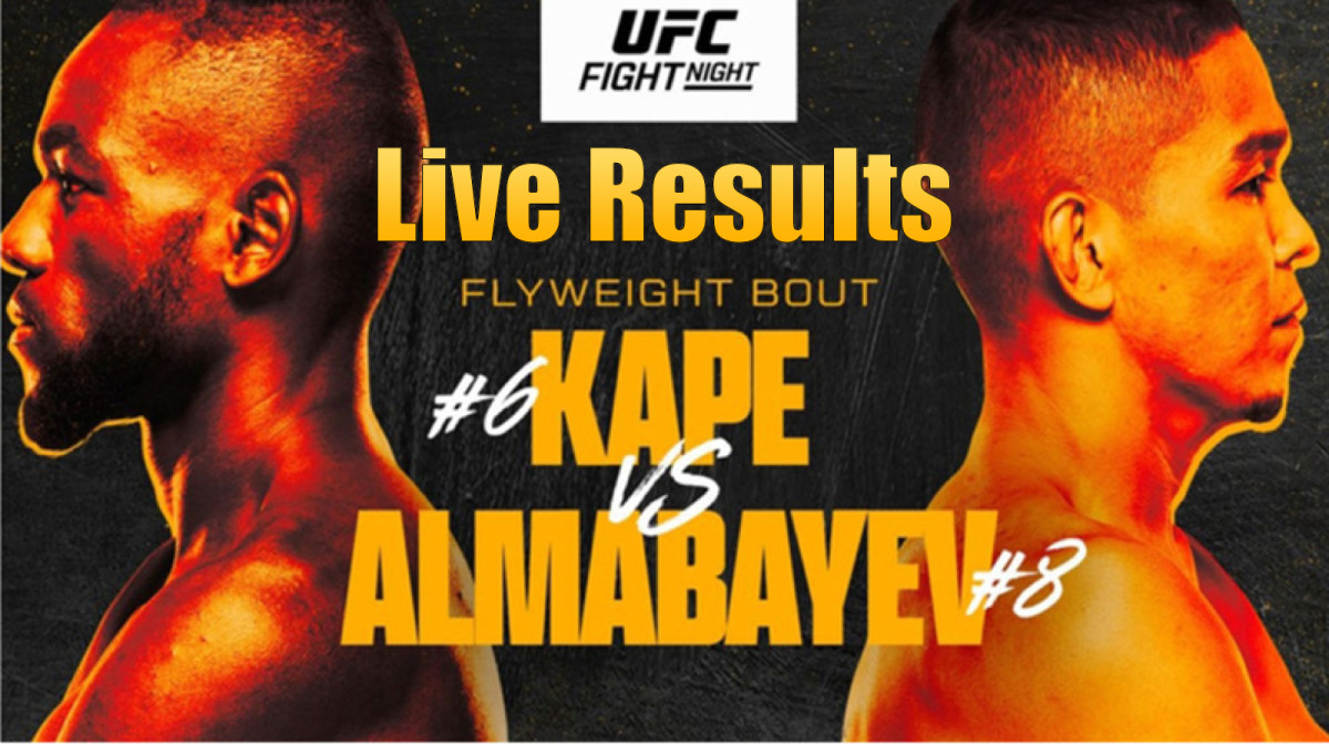 UFC Vegas 103: Kape vs. Almabayev live results