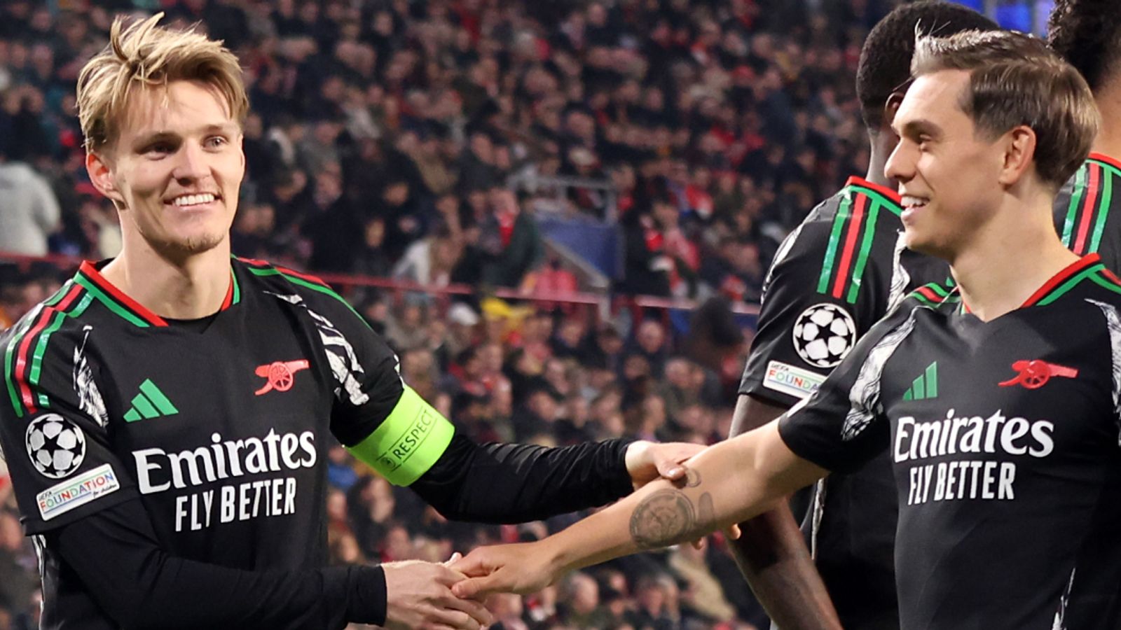 PSV 1-7 Arsenal: Gunners become first team to score seven away from home in Champions League knockout tie