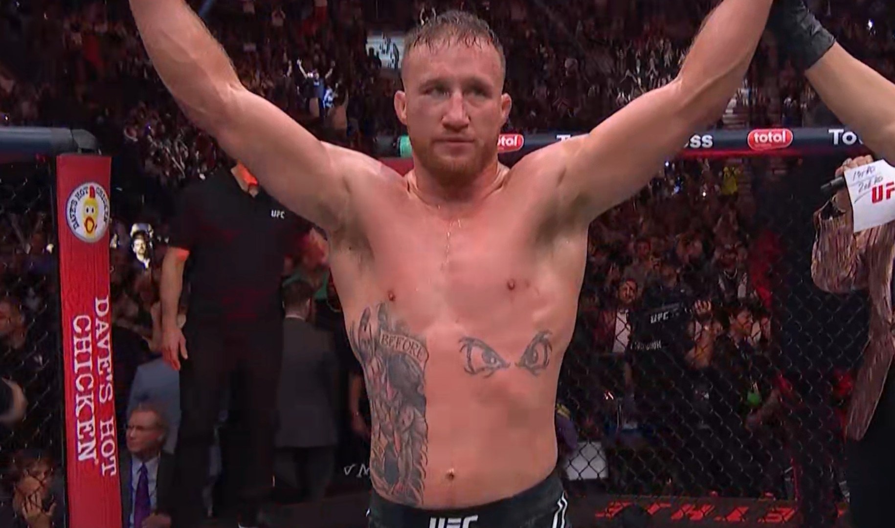 Justin Gaethje sets up title fight with victory at UFC 313 after three-round war