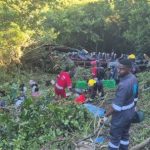 Nine dead and dozens more injured in a bus crash near Mandeni