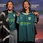 Christen Press Introduces Young Family Member Ahead of Angel City vs San Diego Opening Game
