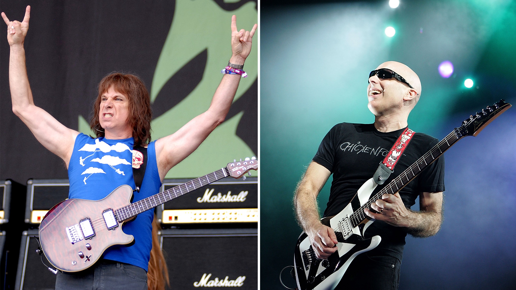 “He was very frightened, mostly from the volume. My new amplifiers now go to infinity, and I think that idea was very scary to him”: Nigel Tufnel had plenty of volume when he jammed with Joe Satriani, but “couldn’t fathom” what the guitar hero was