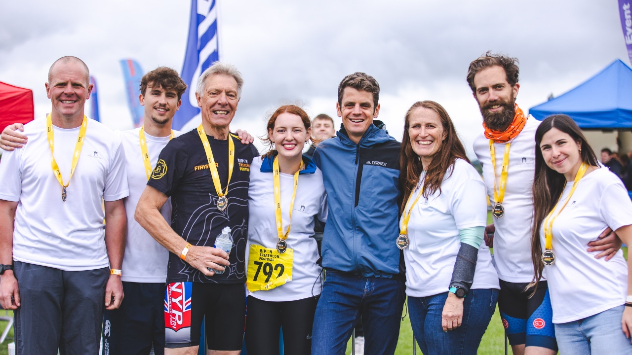 British OIympic legends the Brownlee brothers launch the brand new Leeds Triathlon