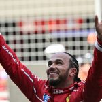 Chinese GP Sprint: Lewis Hamilton claims first Ferrari victory after holding off Max Verstappen at start