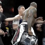 Fighter tries to use scale as weapon at BKFC weigh-in | Video