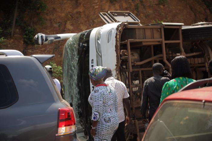 Two Students Dead after Bus Carrying 62 Overturns Near Aseseeso